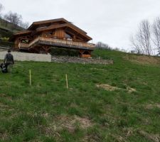 Implantation du terrassement par le géomètre