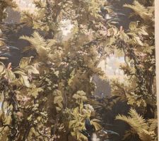 Papier peint de la cage d'escalier.