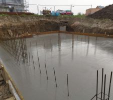 Dalle en béton hydrofuge