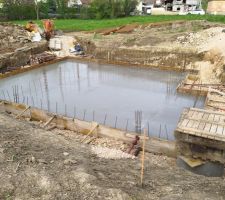 Dalle en béton hydrofuge