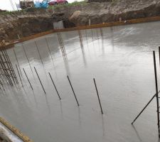 Dalle en béton hydrofuge
