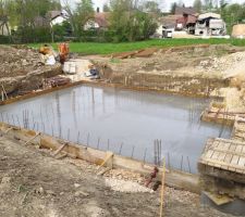 Dalle en béton hydrofuge