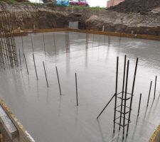 Dalle en béton hydrofuge