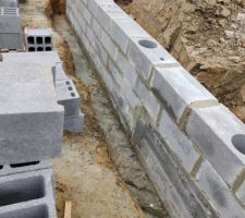 Poursuite élévation vide sanitaire sur longrines