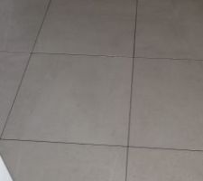 Carrelage du palier de l'étage