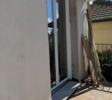 Fenetre pvc avant enduit