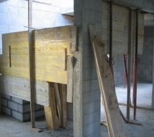 Preparation de l'escalier