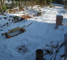 Avec la neige, le chantier fait plus propre...