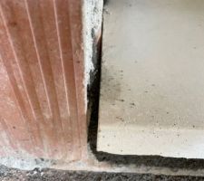 Pose des appuis et seuils
SEUILS TOUS MAL POSÉS