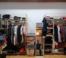Notre dressing de fortune depuis l'emm&eacute;nagement en 2020 - 2/3