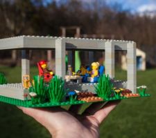 Maquette LEGO de la future terrasse
