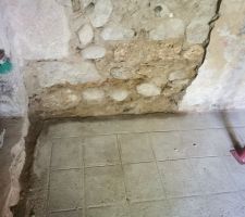 Humidité suintant le long du mur ouest...