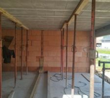 Cours du béton pour le plafond du garage