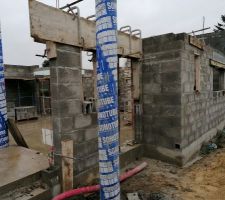 D&eacute;but de la ma&ccedil;onnerie