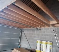 Aménagement du dessus du garage pour du futur stockage