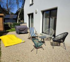 Terrasse en gravillons