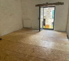 Chambre parentale : osb 22mm presque fini