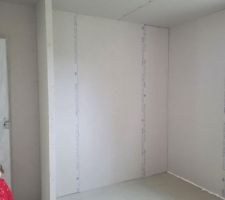 Placo terminé, chambre