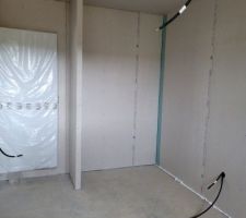 Placo terminé, chambre