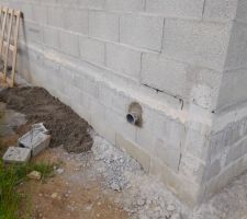 Bouches d'air du vide sanitaire refaites plus basses