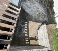 Terrassement de la dalle pour la jacuzzi
