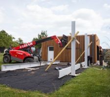 Pose de la structure terrasse "Mies Van Der Rohe" !