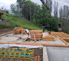 Pose de la semelle et de la terrasse - CC-BY-NC-SA