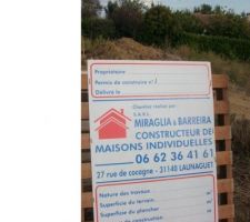 Plaque SARL maçon