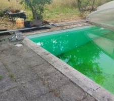 Bonjour, avez vous une idée de l'utilité de ce trou a côté de la piscine ? (Environ 2 m de profondeur, rempli a 30 cm d'eau )