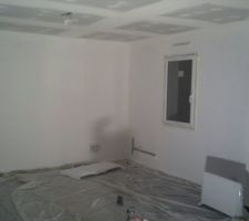 Sous-couche du salon en cours