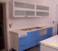 Cuisine ikea laquée blanche