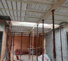 Plancher &eacute;tage - la zone vers le porche d'entr&eacute;e n'a pas de rupteurs