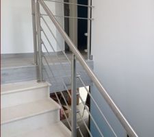 Rambarde d'escalier en inox