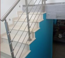 Rambarde d'escalier en inox