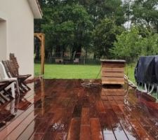 Avec un peu de pluie pour couper l'élan. Cela fait un joli miroir d'eau