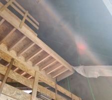 Vue des combles depuis le RDC