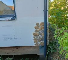 Premier test de pose de parement