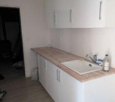 Arrière cuisine DELINIA ID porte Sofia blanc de chez Leroy Merlin