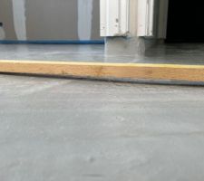 Chape de ravoirage pas de niveau. Creux et bosses