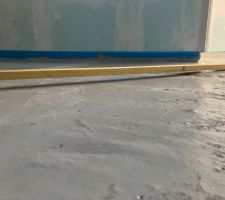 Chape de ravoirage pas de niveau. Creux et bosses
