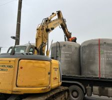 Installation cuve récupération d'eau