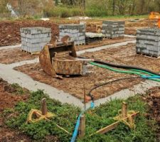 B&eacute;ton des fondations coul&eacute; 14 04 2023