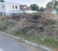 Débroussaillage du terrain terminé
