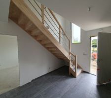 L'escalier a été posé