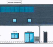 Plan façade arrière