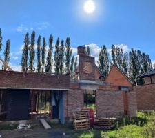 Pointes de pignon, chemin&eacute;e