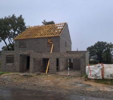 Début de la charpente