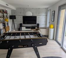 Salon avec son babyfoot PETIOT CONCORDE