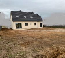 Fin des travaux de terrassement et assainissement.