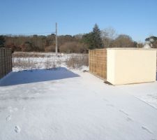 Notre terrain sous la neige